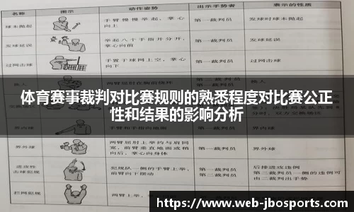 体育赛事裁判对比赛规则的熟悉程度对比赛公正性和结果的影响分析